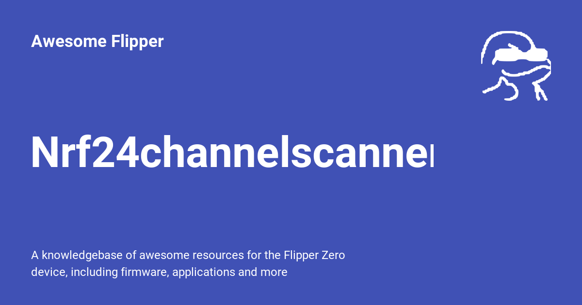 [NRF24] Channel scanner - Awesome Flipper